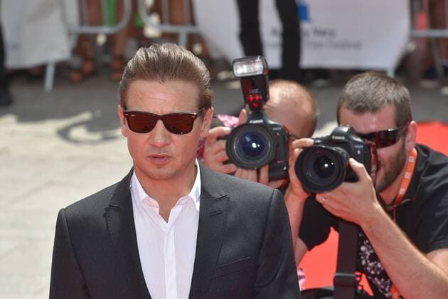 American actor Jeremy Renner introduces the American film Wind River during the 52nd International Film Festival in Karlovy Vary, Czech Republic, on July 7, 2017. (CTKxPhoto SlavomirxKubes) CTKPhotoP201707070624901  KBS_0062