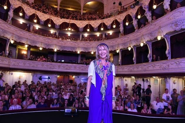English director Trudie Styler introduces her film Freak Show during the 52nd International Film Festival in Karlovy Vary, Czech Republic, on July 7, 2017. (CTKxPhoto SlavomirxKubes) CTKPhotoP201707070752401  suk19