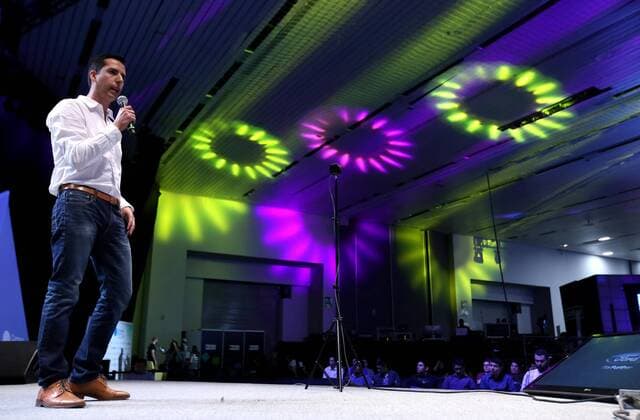 Ford s Intelligent Mobility leader Alfredo Guerrero speaks at the conference The Cities of the Future during the fourth day of the Jalisco Campus Party in Guadalajara, Jalisco, Mexico, 08 July 2017. At least 25 thousand youngsters of the technology and enterpreneurship comunity attend the event. FOURTH DAY OF THE JALISCO CAMPUS PARTY IN MEXICO !ACHTUNG: NUR REDAKTIONELLE NUTZUNG!  Copyright: xUlisesxRuizxBasurtox MEX303 20170709-636351609349716720