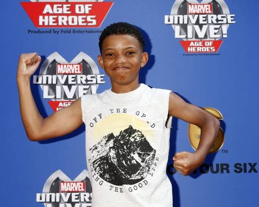 July 8, 2017 - Los Angeles, CA, USA - LOS ANGELES - JUL 8: Lonnie Chavis at the Marvel Universe Live Red Carpet at the Staples Center on July 8, 2017 in Los Angeles, CA Los Angeles USA - ZUMAb170 20170708_zap_b170_009 Copyright: xKayxBlakex