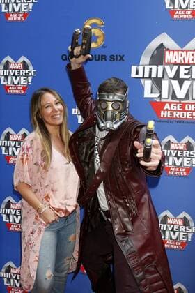 July 8, 2017 - Los Angeles, CA, USA - LOS ANGELES - JUL 8: Haylie Duff, Star-Lord at the Marvel Universe Live Red Carpet at the Staples Center on July 8, 2017 in Los Angeles, CA Los Angeles USA - ZUMAb170 20170708_zap_b170_017 Copyright: xKayxBlakex