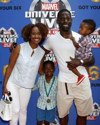 July 8, 2017 - Los Angeles, CA, USA - LOS ANGELES - JUL 8: Ryan Michelle Bathe, Sterling K Brown, Sons at the Marvel Universe Live Red Carpet at the Staples Center on July 8, 2017 in Los Angeles, CA Los Angeles USA - ZUMAb170 20170708_zap_b170_022 Copyright: xKayxBlakex