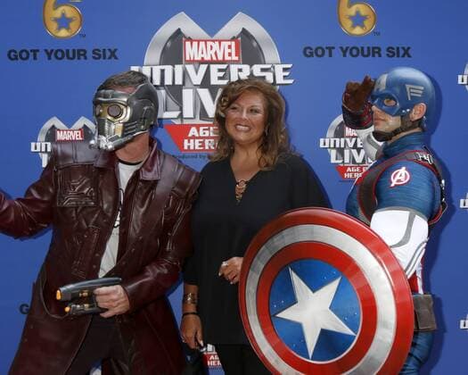 July 8, 2017 - Los Angeles, CA, USA - LOS ANGELES - JUL 8: Star-Lord, Abby Lee Miller, Captain America at the Marvel Universe Live Red Carpet at the Staples Center on July 8, 2017 in Los Angeles, CA Los Angeles USA - ZUMAb170 20170708_zap_b170_035 Copyright: xKayxBlakex