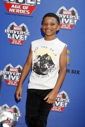July 8, 2017 - Los Angeles, CA, USA - LOS ANGELES - JUL 8: Lonnie Chavis at the Marvel Universe Live Red Carpet at the Staples Center on July 8, 2017 in Los Angeles, CA Los Angeles USA - ZUMAb170 20170708_zap_b170_047 Copyright: xKayxBlakex