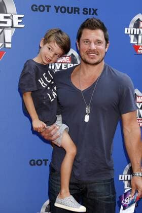July 8, 2017 - Los Angeles, CA, USA - LOS ANGELES - JUL 8: Star-Lord, Nick Lachey, Camden Lachey, Captain America_ at the Marvel Universe Live Red Carpet at the Staples Center on July 8, 2017 in Los Angeles, CA Los Angeles USA - ZUMAb170 20170708_zap_b170_056 Copyright: xKayxBlakex