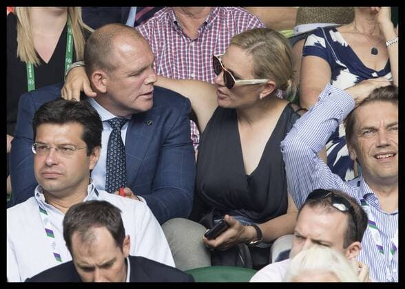 . 10 07 2017. London, United Kingdom. Mike and Zara Tindall in the crowd on Centre Court on day seven of the Wimbledon Tennis Championships in London.  xStephenxLockx xi-Imagesx IIM-15535-0085