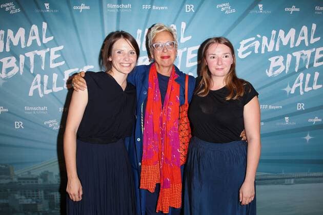 Helena Hufnagel (Regiesseurin), Doris Doerrie, Madeleine Fricke (Autorin), Filmpremiere EINMAL BITTE ALLES im Kino am Sendlinger Tor in Muenchen am 10.07.2017