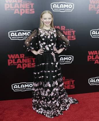 Amiah Miller arrives on the red carpet at War for the Planet Of The Apes premiere at SVA Theater on July 10, 2017 in New York City.  NYP20170710107 JOHNxANGELILLO