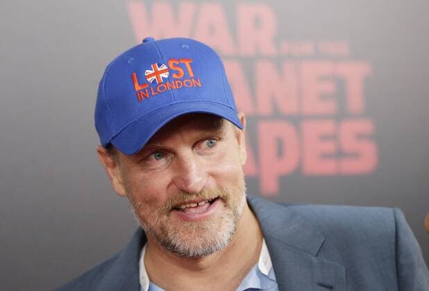 Woody Harrelson arrives on the red carpet at War for the Planet Of The Apes premiere at SVA Theater on July 10, 2017 in New York City.  NYP20170710125 JOHNxANGELILLO