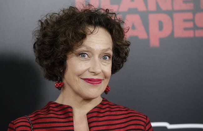 Karin Konoval arrives on the red carpet at War for the Planet Of The Apes premiere at SVA Theater on July 10, 2017 in New York City.  NYP20170710131 JOHNxANGELILLO
