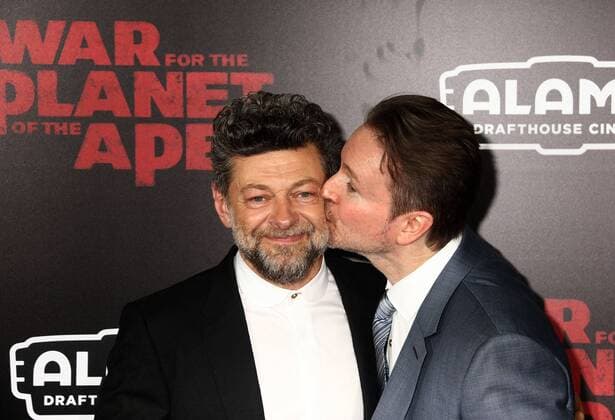 July 10, 2017 - New York, New York, U.S. - Actor ANDY SERKIS and director MATT REEVES attend the New York premiere of War for the Planet of the Apes held at SVA Theatre, New York U.S. - ZUMAk03_ 20170710_zaf_k03_102 Copyright: xNancyxKaszermanx