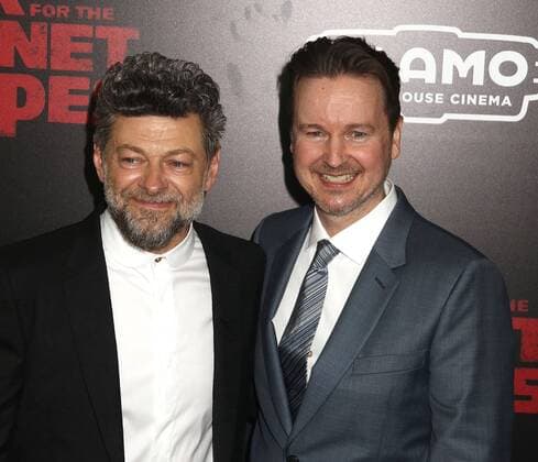 July 10, 2017 - New York, New York, U.S. - Actor ANDY SERKIS and director MATT REEVES attend the New York premiere of War for the Planet of the Apes held at SVA Theatre, New York U.S. - ZUMAk03_ 20170710_zaf_k03_109 Copyright: xNancyxKaszermanx
