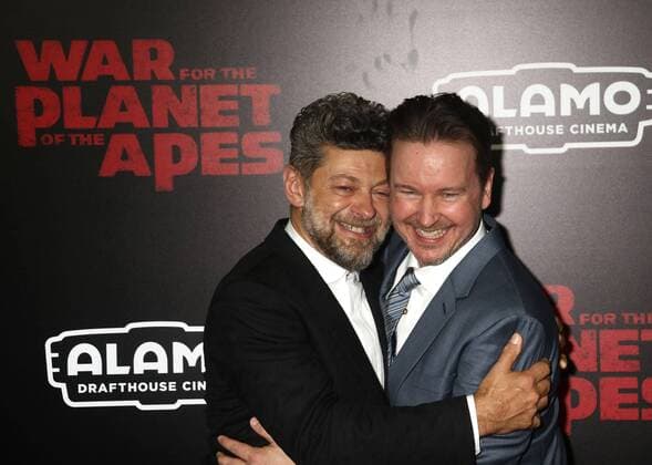 July 10, 2017 - New York, New York, U.S. - Actor ANDY SERKIS and director MATT REEVES attend the New York premiere of War for the Planet of the Apes held at SVA Theatre, New York U.S. - ZUMAk03_ 20170710_zaf_k03_113 Copyright: xNancyxKaszermanx