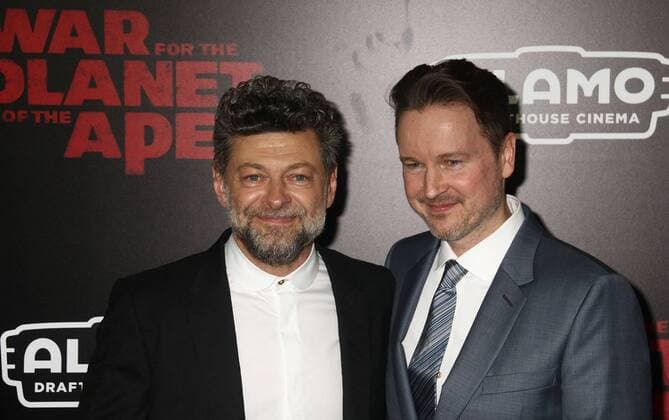 July 10, 2017 - New York, New York, U.S. - Actor ANDY SERKIS and director MATT REEVES attend the New York premiere of War for the Planet of the Apes held at SVA Theatre, New York U.S. - ZUMAk03_ 20170710_zaf_k03_116 Copyright: xNancyxKaszermanx
