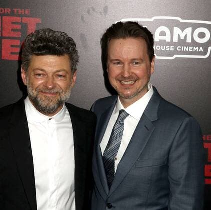 July 10, 2017 - New York, New York, U.S. - Actor ANDY SERKIS and director MATT REEVES attend the New York premiere of War for the Planet of the Apes held at SVA Theatre, New York U.S. - ZUMAk03_ 20170710_zaf_k03_123 Copyright: xNancyxKaszermanx