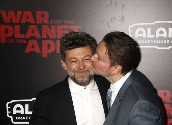 July 10, 2017 - New York, New York, U.S. - Actor ANDY SERKIS and director MATT REEVES attend the New York premiere of War for the Planet of the Apes held at SVA Theatre, New York U.S. - ZUMAk03_ 20170710_zaf_k03_126 Copyright: xNancyxKaszermanx