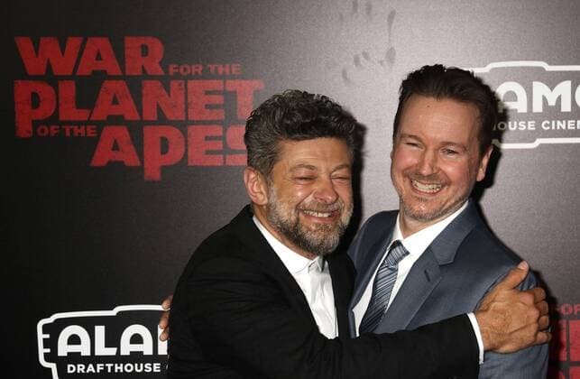 July 10, 2017 - New York, New York, U.S. - Actor ANDY SERKIS and director MATT REEVES attend the New York premiere of War for the Planet of the Apes held at SVA Theatre, New York U.S. - ZUMAk03_ 20170710_zaf_k03_127 Copyright: xNancyxKaszermanx