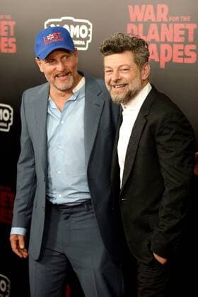 The War for the Planet of the Apes film premiere on July 10, 2017 in New York City. Andy Serkis;Woody Harrelson New York United States  532140