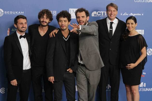 July 11, 2017 - Mexico - EUM20170711ESP21.JPG.CIUDAD DE MEXICO Awards Premios-Ariel.- El productor de cine Jonas Cuaron gris- y el elenco de la pelicula Desierto durante la alfombra roja de la 59 entrega de los Premios Ariel, el 11 de julio de 2017 en el Palacio de Bellas Artes. Foto: Agencia EL UNIVERSAL Carlos Mejia EVZ Mexico  - ZUMAu78_ 20170711_zaf_u78_089 Copyright: xCarlosxMejia ElxUniversalx