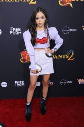 July 11, 2017 - Hollywood, CA, United States - 11 July 2017 - Hollywood, California - Jenna Ortega. Disney s Descendants 2 Los Angeles Premiere held at the ArcLight Cinerama Dome in Hollywood. Photo Credit: AdMedia Hollywood United States - ZUMAa123 20170711_zaa_a123_126 Copyright: xBirdiexThompsonx