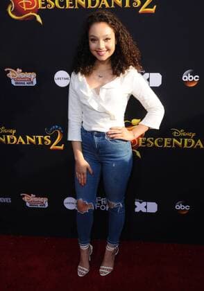 July 11, 2017 - Hollywood, CA, United States - 11 July 2017 - Hollywood, California - Kayla Maisonet. Disney s Descendants 2 Los Angeles Premiere held at the ArcLight Cinerama Dome in Hollywood. Photo Credit: AdMedia Hollywood United States - ZUMAa123 20170711_zaa_a123_139 Copyright: xBirdiexThompsonx