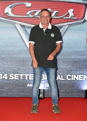 Foto IPP Gioia Botteghi Roma 12 07 2017 presentazione del film di animazione Cars 3 nella foto il comico Marco Della Noce doppiatore della versione italiana  0