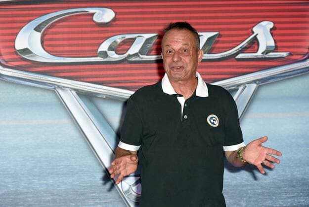 Foto IPP Gioia Botteghi Roma 12 07 2017 presentazione del film di animazione Cars 3 nella foto il comico Marco Della Noce doppiatore della versione italiana  0