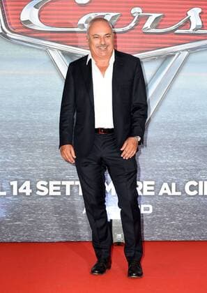 Foto IPP Gioia Botteghi Roma 12 07 2017 presentazione del film di animazione Cars 3 nella foto il giornalista sportivo Gianfranco Mazzoni doppiatore della versione italiana  0