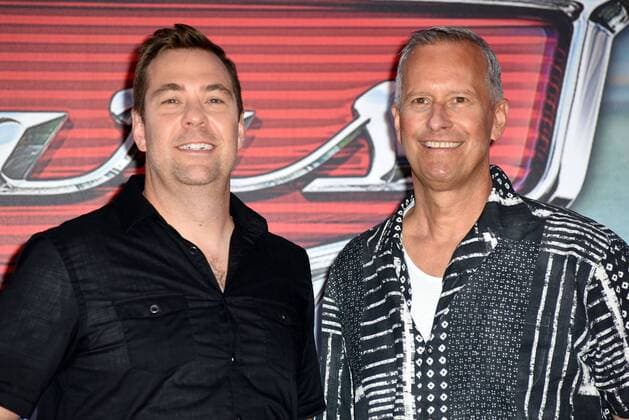 Foto IPP Gioia Botteghi Roma 12 07 2017 presentazione del film di animazione Cars 3 nella foto il regista Brian Fee con il produttore Kevin Reher  0