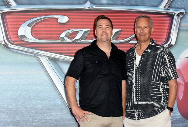 Foto IPP Gioia Botteghi Roma 12 07 2017 presentazione del film di animazione Cars 3 nella foto il regista Brian Fee con il produttore Kevin Reher  0