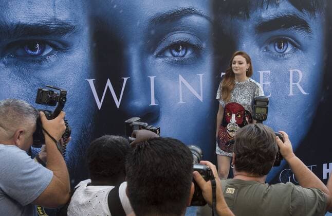 July 12, 2017 - Los Angeles, California, U.S - Sophie Turner arrives at the Premiere Of HBO s Game Of Thrones Season 7 at Walt Disney Concert Hall on July 12, 2017 in Los Angeles, California. Los Angeles U.S. - ZUMAg199 20170712_zap_g199_054 Copyright: xMichaelxGouldingx