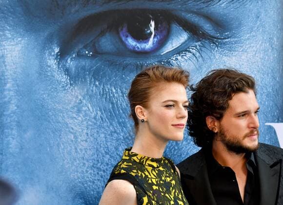 July 12, 2017 - Los Angeles, California, U.S - Actors Kit Harington and Rose Leslie arrive at the Premiere Of HBO s Game Of Thrones Season 7 at Walt Disney Concert Hall on July 12, 2017 in Los Angeles, California. Los Angeles U.S. - ZUMAg199 20170712_zap_g199_040 Copyright: xMichaelxGouldingx