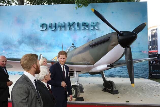 . 13 07 2017. London, United Kingdom. Prince Harry arriving at the world premiere of Dunkirk in London  xStephenxLockx xi-Imagesx IIM-15563-0032