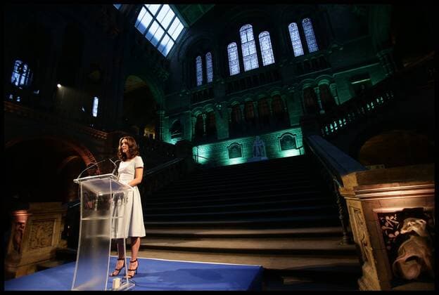 . 13 07 2017. London, United Kingdom. Duchess of Cambridge Natural History Museum. The Duchess of Cambridge makes a speech during the reopening of Hintze Hall at the Natural History Museum in London.  xi-Imagesx xPoolx IIM-15566-0001