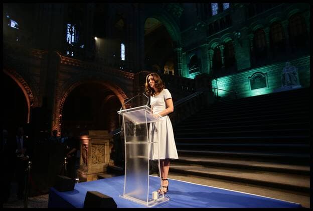 . 13 07 2017. London, United Kingdom. Duchess of Cambridge Natural History Museum. The Duchess of Cambridge makes a speech during the reopening of Hintze Hall at the Natural History Museum in London.  xi-Imagesx xPoolx IIM-15566-0002