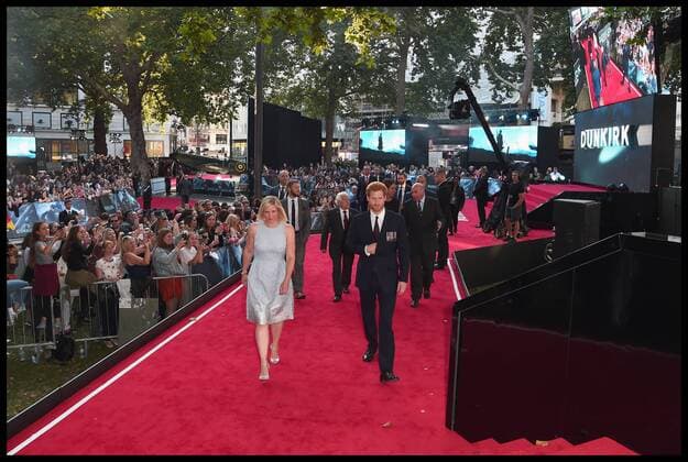. 13 07 2017. London, United Kingdom. Prince Harry Dunkirk veterans. Prince Harry arrives at the Dunkirk World Premiere at Odeon Leicester Square on July 13, 2017 in London, England  xi-Imagesx xPoolx IIM-15567-0017