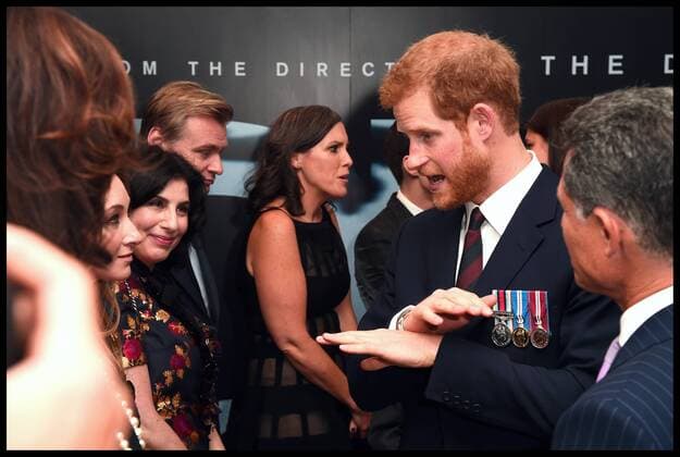 . 13 07 2017. London, United Kingdom. Prince Harry Dunkirk veterans. Prince Harry attends the Dunkirk World Premiere at Odeon Leicester Square on July 13, 2017 in London, England.  xi-Imagesx xPoolx IIM-15567-0002