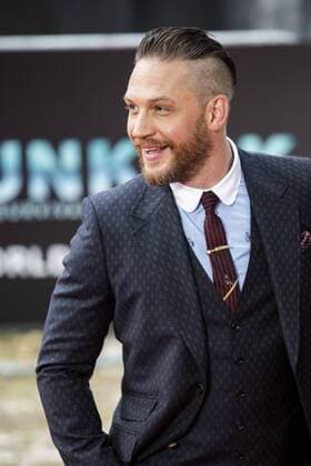 Dunkirk, World Premiere, London, UK London, UK. 13 July 2017. Actor Tom Hardy arrives for the World Premiere of the Christopher Nolan film Dunkirk in Leicester Square.