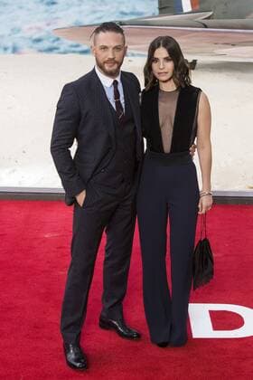 Dunkirk, World Premiere, London, UK London, UK. 13 July 2017. Tom Hardy and Charlotte Riley arrive for the World Premiere of the Christopher Nolan film Dunkirk in Leicester Square.
