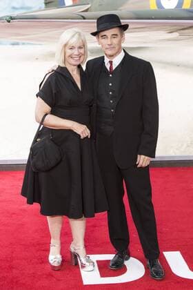 Dunkirk, World Premiere, London, UK London, UK. 13 July 2017. Claire van Kampen and Sir Mark Rylance arrive for the World Premiere of the Christopher Nolan film Dunkirk in Leicester Square.