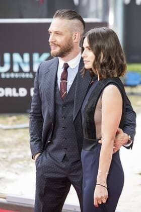 Dunkirk, World Premiere, London, UK London, UK. 13 July 2017. Tom Hardy and Charlotte Riley arrive for the World Premiere of the Christopher Nolan film Dunkirk in Leicester Square.