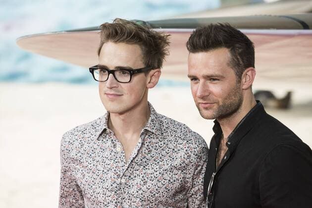 Dunkirk, World Premiere, London, UK London, UK. 13 July 2017. Tom Fletcher and Harry Judd arrive for the World Premiere of the Christopher Nolan film Dunkirk in Leicester Square.