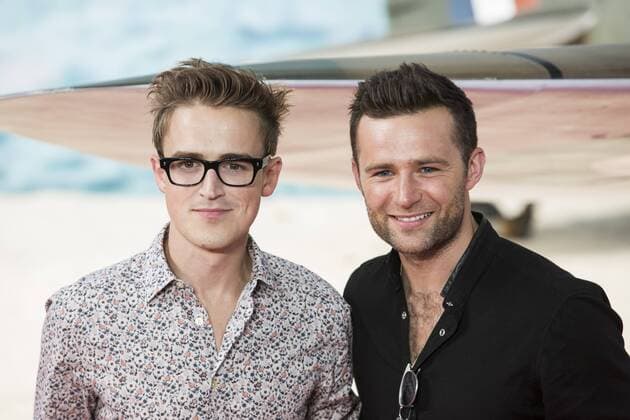 Dunkirk, World Premiere, London, UK London, UK. 13 July 2017. Tom Fletcher and Harry Judd arrive for the World Premiere of the Christopher Nolan film Dunkirk in Leicester Square.