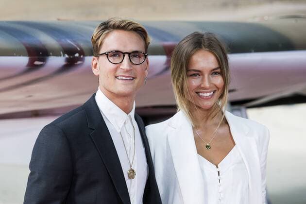 Dunkirk, World Premiere, London, UK London, UK. 13 July 2017. Oliver Proudlock and Emma Louise Connolly arrive for the World Premiere of the Christopher Nolan film Dunkirk in Leicester Square.