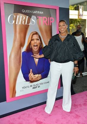 Queen Latifah arrives for the world premiere of Girls Trip at the Regal L.A. Live in Los Angeles, California on July 13, 2017.  LAP2017071307 CHRISTINExCHEW