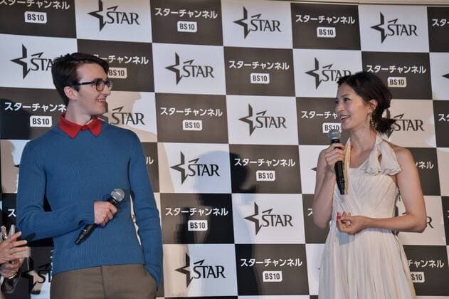 Actor Isaac Hempstead-Wright(L) and actress Misako Yasuda attend the Japan Premiere for the drama A Game of Thrones: A Song of Ice and Fire in Tokyo, Japan on July 17, 2017. This drama series broadcast by channel Star channel on July 17 in Japan.?????  TKP2017071719 KEIZOxMORI