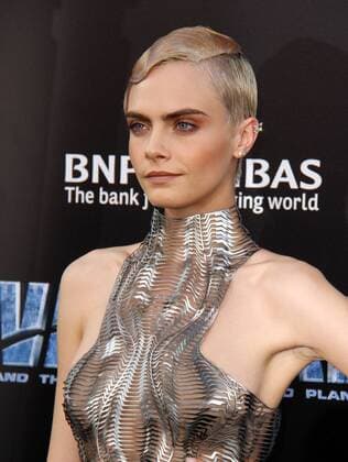 July 17, 2017 - Los Angeles, CA, United States - 17 July 2017 - Los Angeles, California - Cara Delevingne. Valerian and the City of a Thousand Planets World Premiere held at TCL Chinese Theatre in Hollywood. Photo Credit: AdMedia Los Angeles United States - ZUMAa123 20170717_zaa_a123_004 Copyright: xAdmediax