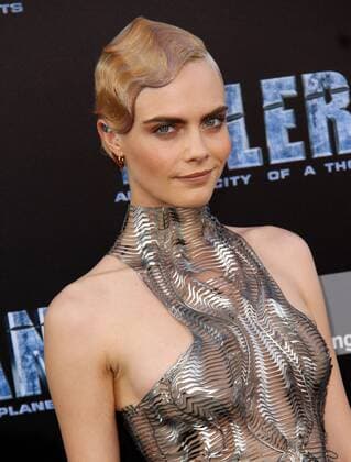 July 17, 2017 - Los Angeles, CA, United States - 17 July 2017 - Los Angeles, California - Cara Delevingne. Valerian and the City of a Thousand Planets World Premiere held at TCL Chinese Theatre in Hollywood. Photo Credit: AdMedia Los Angeles United States - ZUMAa123 20170717_zaa_a123_011 Copyright: xAdmediax