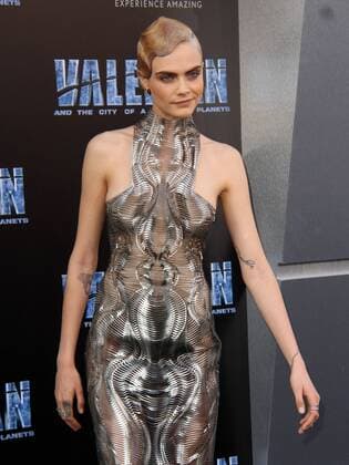 July 17, 2017 - Los Angeles, CA, United States - 17 July 2017 - Los Angeles, California - Cara Delevingne. Valerian and the City of a Thousand Planets World Premiere held at TCL Chinese Theatre in Hollywood. Photo Credit: AdMedia Los Angeles United States - ZUMAa123 20170717_zaa_a123_021 Copyright: xAdmediax