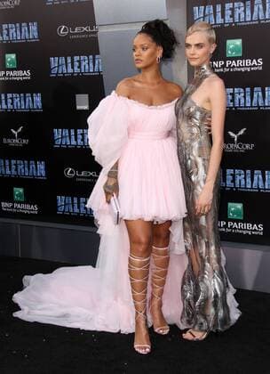 July 17, 2017 - Los Angeles, CA, United States - 17 July 2017 - Los Angeles, California - Rihanna and Cara Delevingne. Valerian and the City of a Thousand Planets World Premiere held at TCL Chinese Theatre in Hollywood. Photo Credit: AdMedia Los Angeles United States - ZUMAa123 20170717_zaa_a123_030 Copyright: xAdmediax